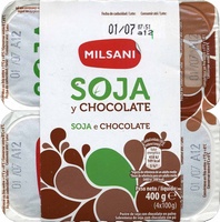 Postre de soja y chocolate