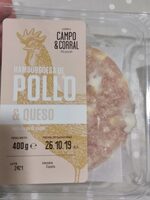 Hamburguesa de pollo y queso