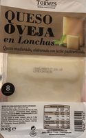 Queso oveja en lonchas