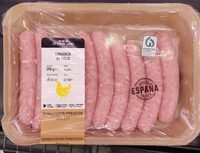 Longaniza fresca de pollo. Preparado de carne