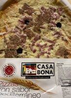 Pizza sabor mediterraneo