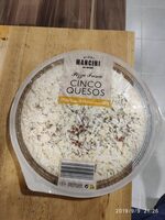 Pizza fresca cinco quesos