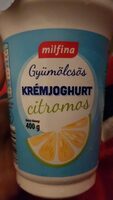 Gyümölcsös Krémjoghurt citromos