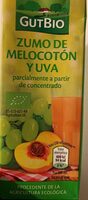 Zumo de melocoton y yva