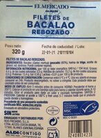 Filetes de bacalao rebozado