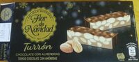 Turrón chocolate con almendras