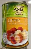Lichis en almíbar ligero
