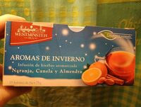 Aromas de invierno, infusión de naranja, canela y almendra