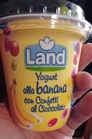 Yogurt banana con confetti al cioccolato