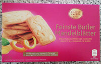 Biscuit aux amandes et au beurre orange gingembre