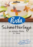 Schmetterlinge aus essbaren Oblaten
