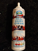 Light real dairy cream