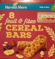 8 fruit and fibre cereal bars