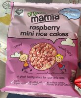 Raspberry mini rice cakes
