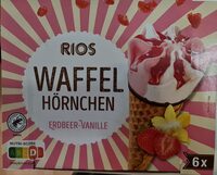 Waffel Hörnchen Erdbeer-Vanille