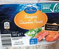 Burger de saumon panes