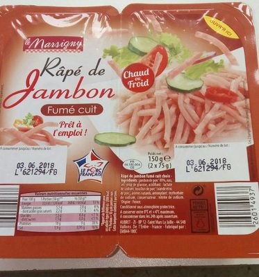 Râpé de jambon Fumé cuit