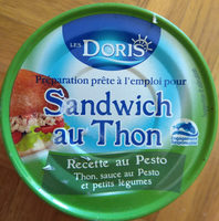 Préparation sandwich au thon cette pesto