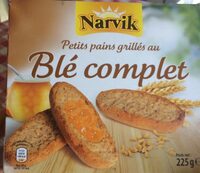 Petits pains grillés au blé complet