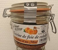 Terrine de foie de volaille aux pêches et au miel