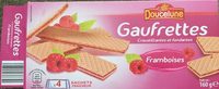 Gaufrettes croustillantes et fondantes fourrées aux framboises