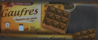 Gaufres nappées au cacao