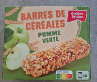 Barres de céréales pomme verte