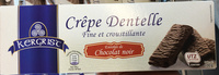 Crêpe Dentelle enrobée de Chocolat Noir