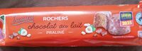 4 Rochers au lait fourrés au praliné