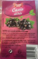 Cassis séchés - Trader Joe's - 125G