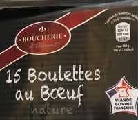 Boulettes de boeuf nature