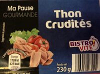 Ma pause gourmande, Thon crudités