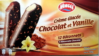 Crème glacée chocolat et vanille