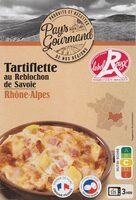 Tartiflette au Reblochon de Savoie label rouge