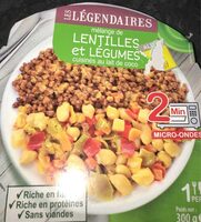 Lentilles et légumes