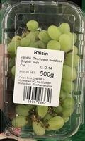 Raisin blanc sans pépin