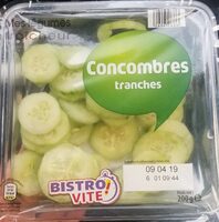 Concombres tranches
