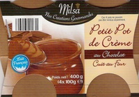 Petit pot de crème chocolat