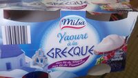 Yaourt à la Grecque sur lit de Mûre, sur lit de Framboise