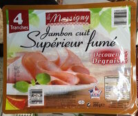 Jambon cuit Supérieur fumé Découenné