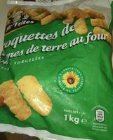 Croquettes de pommes de terre au four
