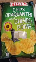 Chips craquantes saveur chèvre & poivre