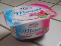 Mousse de fromage frais sur lit de Framboise