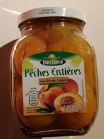 Peches entières au sirop leger