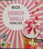 Erdbeer-Vanille Hörnchen