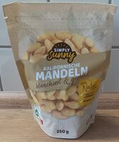 Kalifornische Mandeln blanchiert & geröstet