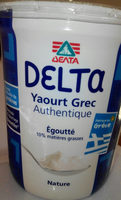 Delta yaourt grec nature égoutté 10% matières grasses