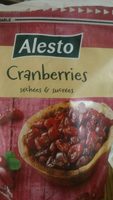 Cranberries séchées et sucrées