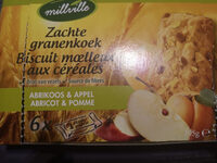 Biscuit moelleux aux cereales Abricot & Pomme