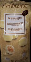 Boules croquantes au chocolat blanc
